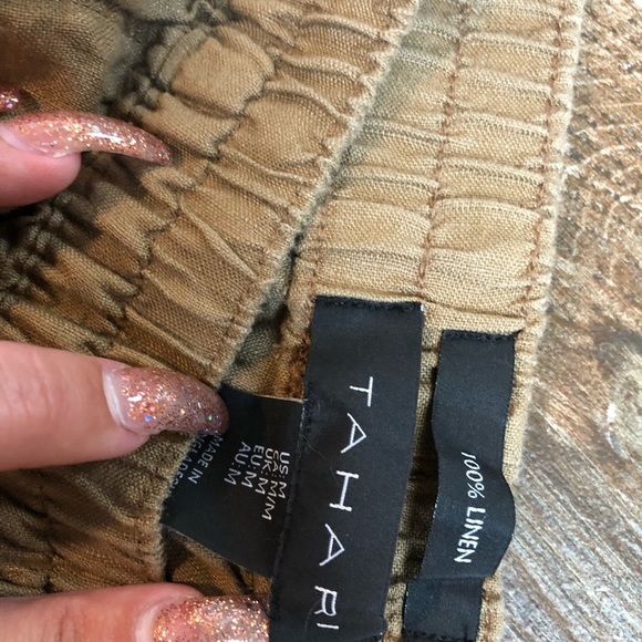 Dark tan light pants Tahaf - Picture 7 of 9